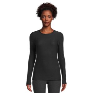 Beyond Yoga Featherweight Classic Crew Pullover Women's Clothing Darkest Night: XS