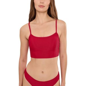 Beach Riot Elara Top Women's Clothing Red: XS