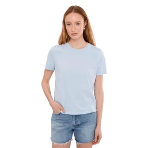 Michael Stars Jacee Shirred Shoulder Tee Women's Clothing Splash: MD (US 6-8)