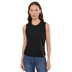 Michael Stars Junia Tank Women's Clothing Black: LG (US 8-10)