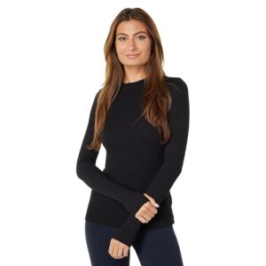 Splits59 Louise Rib Long Sleeve Women's Clothing Black: XS