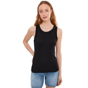 Michael Stars Paloma Tank Women's Clothing Black: One Size (US 0-12)