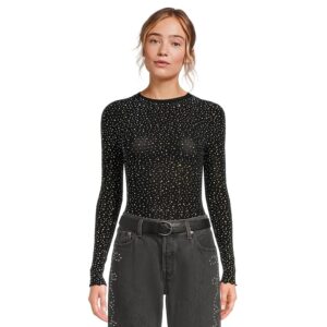 Free People Night Sky Long Sleeve Women's Clothing Black: XS-SM (Women's 0-6)