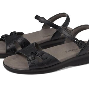SAS Duo Adjustable Comfort Sandal Women's Shoes Black: 6.5 S - Slim (AAA)