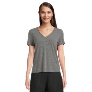 Michael Stars Vera Tee Women's Clothing Charcoal: XL (US 10-12)