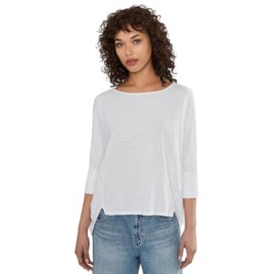 Michael Stars Selma Dolman Tee Women's Clothing White: One Size (US 0-12)