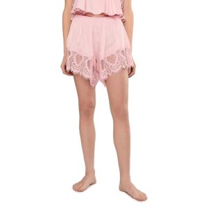 Free People Sweet Love Boxers Women's Sets Pink Ribbons: LG