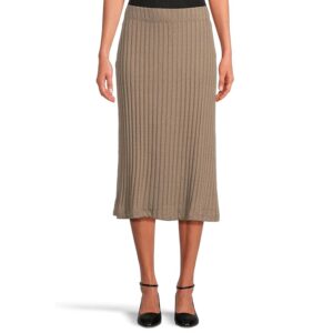 Michael Stars Shania Midi Skirt Women's Skirt Cobblestone: LG (US 8-10)