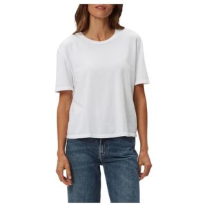 Michael Stars Nina Crew Neck Short Sleeve Tee Women's Clothing White: XL (US 10-12)