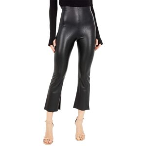 Commando Faux Leather Cropped Flare Perfect Control Leggings SLG33 Women's Casual Pants Black: SM One Size