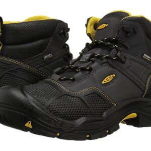 KEEN Utility Logandale Waterproof Steel Toe Men's Work Boots Raven/Black: 9 EE - Wide