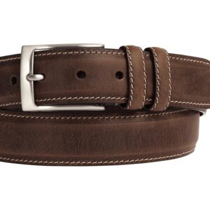 Johnston & Murphy New Distressed Topstitched Men's Belts Tan: 32