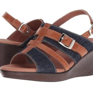 SAS Layla Women's Wedge Shoes Blue Jean: 7 N - Narrow (AA)