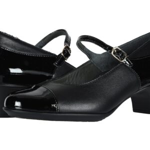 SAS Isabel Mary Jane Comfort Heel Women's Shoes Black/Black Patent: 6 S - Slim (AAA)