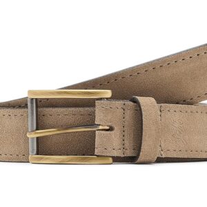 Johnston & Murphy Lansford Suede Belt Men's Belts Taupe: 40