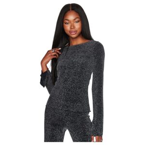 Show Me Your Mumu Bowie Top Women's Clothing Black Dancing Queen Shine: SM