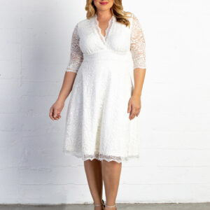 Bella Lace Dress - Ivory / 0X (10-12)