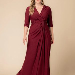 Romanced by Moonlight Gown - Glitter Edition - Sale! - Garnet / 0X (10-12)