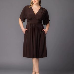 Gia Midi Dress - Chocolate / 0X (10-12)