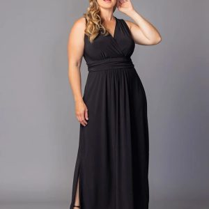 Daniela Sleeveless Maxi Dress - Black Noir / 0X (10-12)