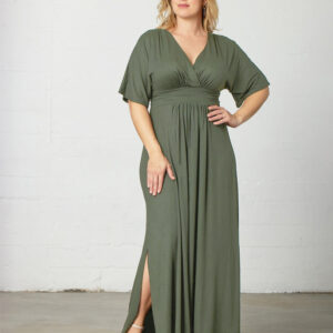 Vienna Maxi Dress - Sale! - Matcha Green Tea / 0X (10-12)