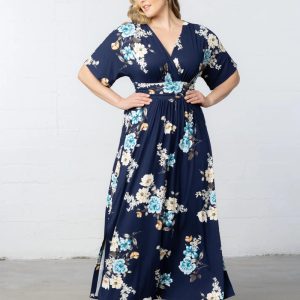 Vienna Maxi Dress - Navy Floral / 0X (10-12)