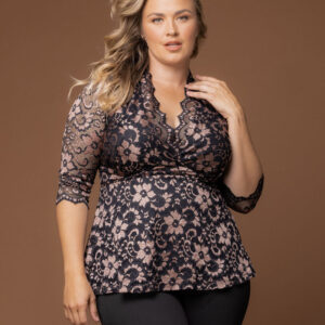 Limited Edition Luxe Lace Top - Rose Gold Lace / 0X (10-12)