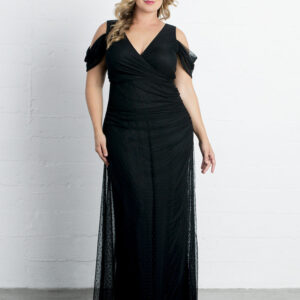 Seraphina Mesh Gown - Sale! - Onyx / 0X (10-12)