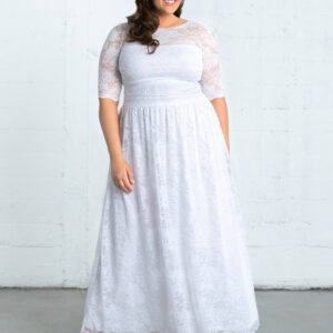 Lace Illusion Wedding Gown - Sale! - White / 0X (10-12)