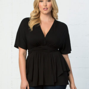 Promenade Top - Black / 0X (10-12)