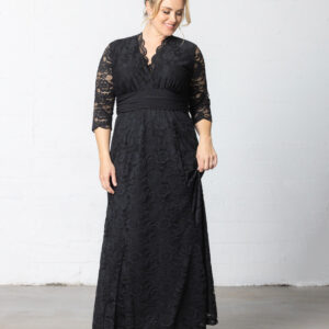 Screen Siren Lace Evening Gown - Sale! - Black / 0X (10-12)