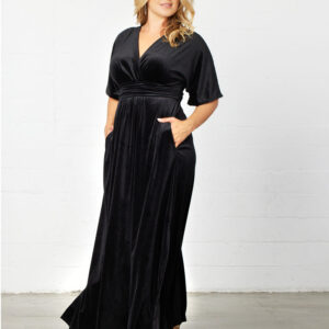 Verona Velvet Evening Gown - Onyx / 0X (10-12)